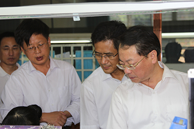 福建省紀(jì)委副書記、監(jiān)察廳廳長陳善光一行視察虹潤公司